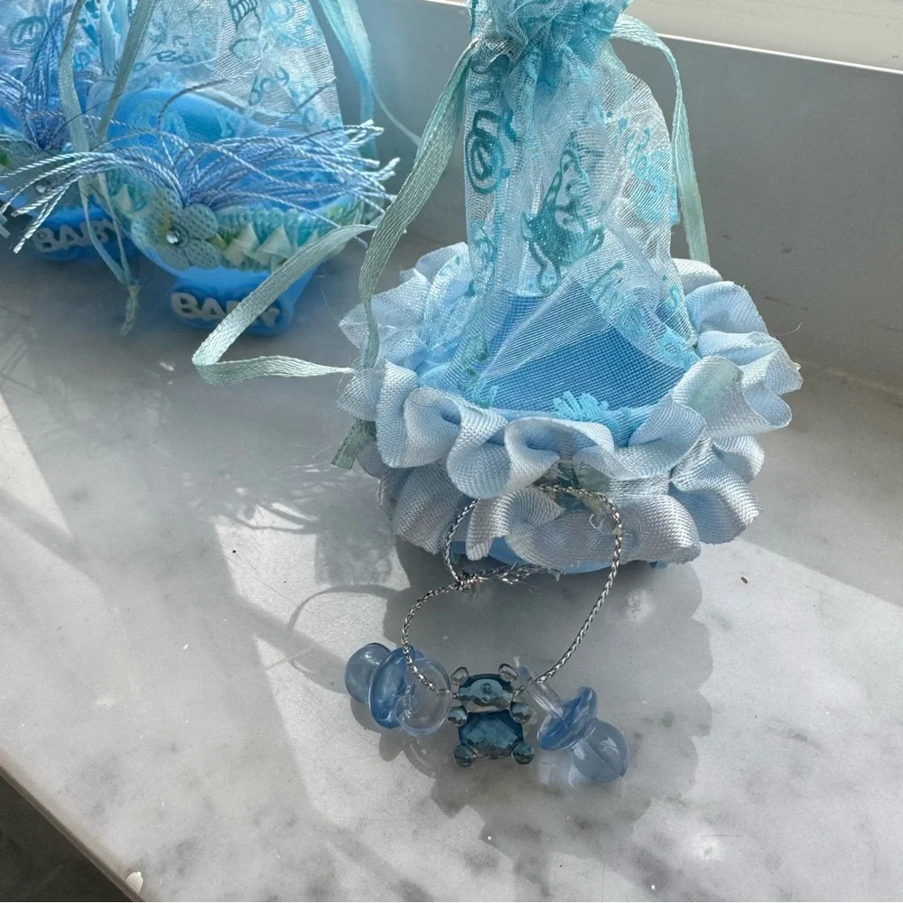 Drawstring Baby Themed Favor Treat Bag 5 pc